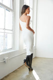Aliza Knit One Shoulder Bodycon Midi Dress
