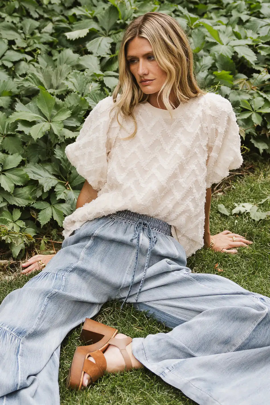 Juliet Textured Blouse FINAL SALE