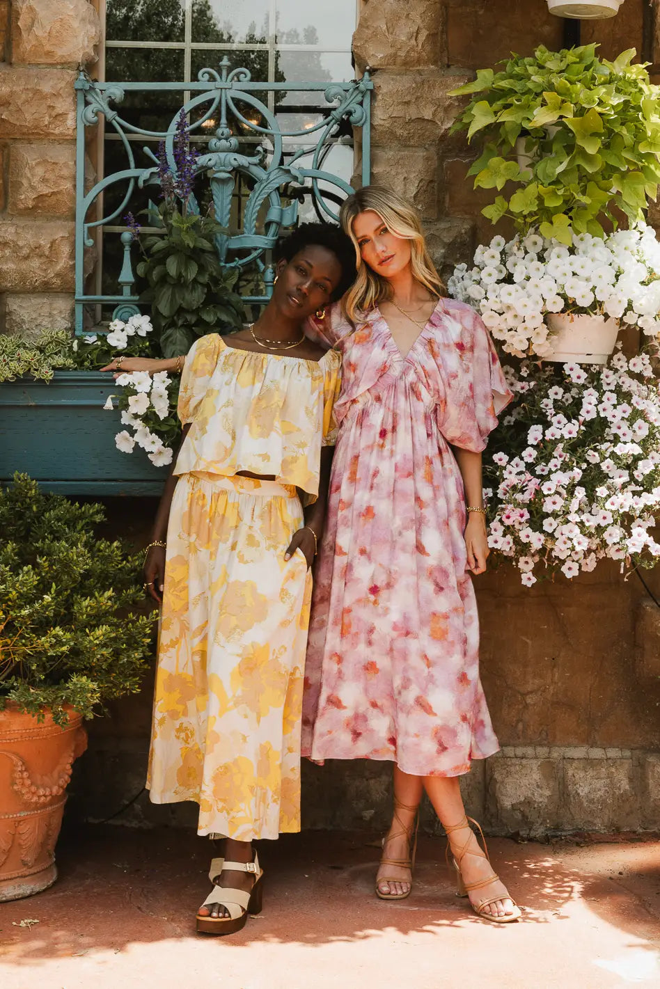 Hyacinth Watercolor Midi Dress FINAL SALE