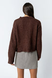 Junie Fuzzy Sweater in Brown
