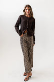 Debbie Ribbed Sweater in Brown