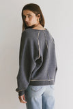 Lina Contrast Sweater FINAL SALE