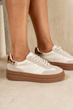 Steve Madden Dodge Platform Sneakers in Bone FINAL SALE