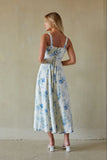 Angelina Sweetheart Floral Midi Dress