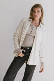 Mada Fleece Button Up in Oatmeal FINAL SALE