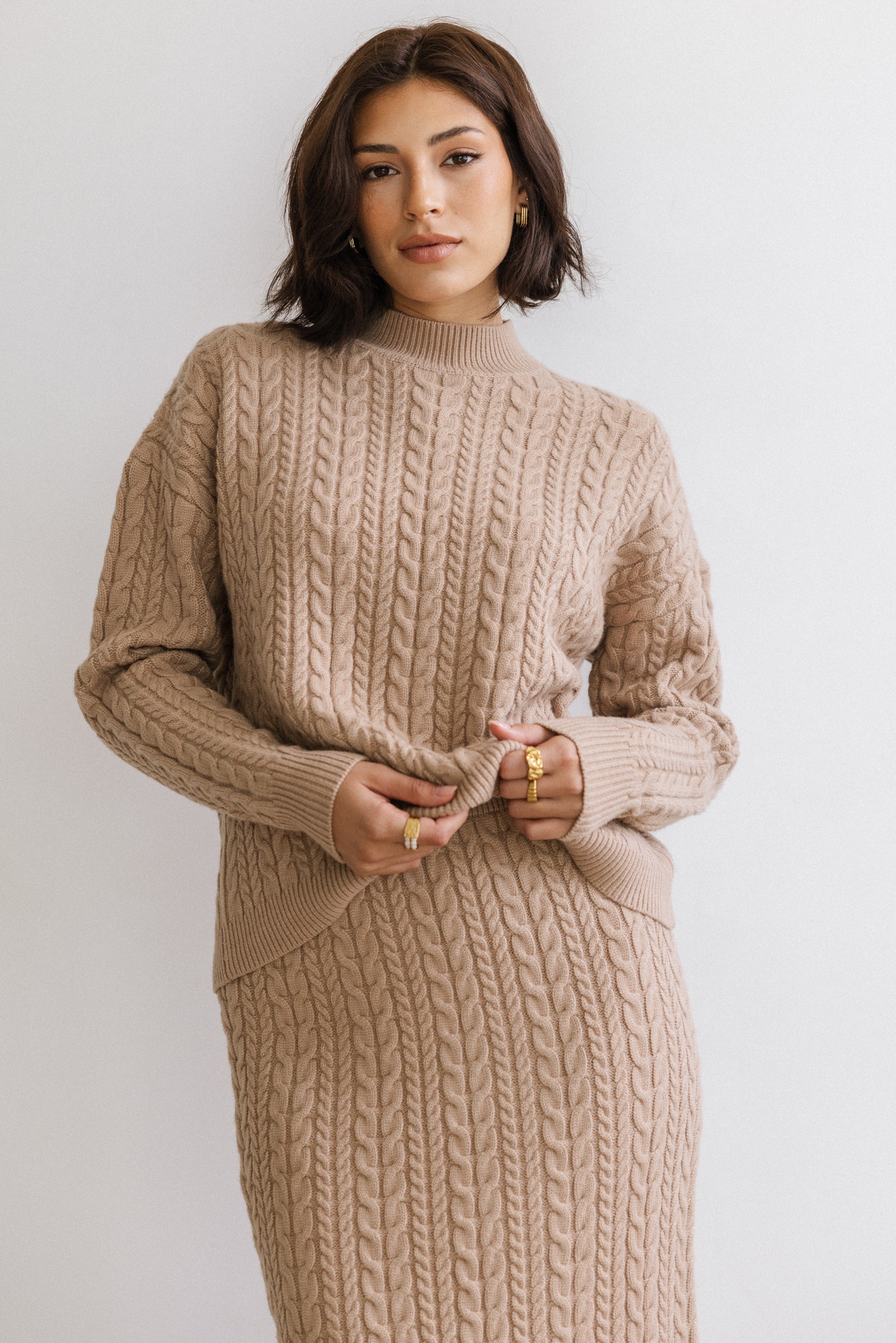 Renley Cable Knit Sweater FINAL SALE