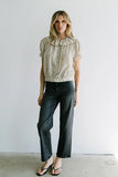 Bennie Collared Blouse in Cream