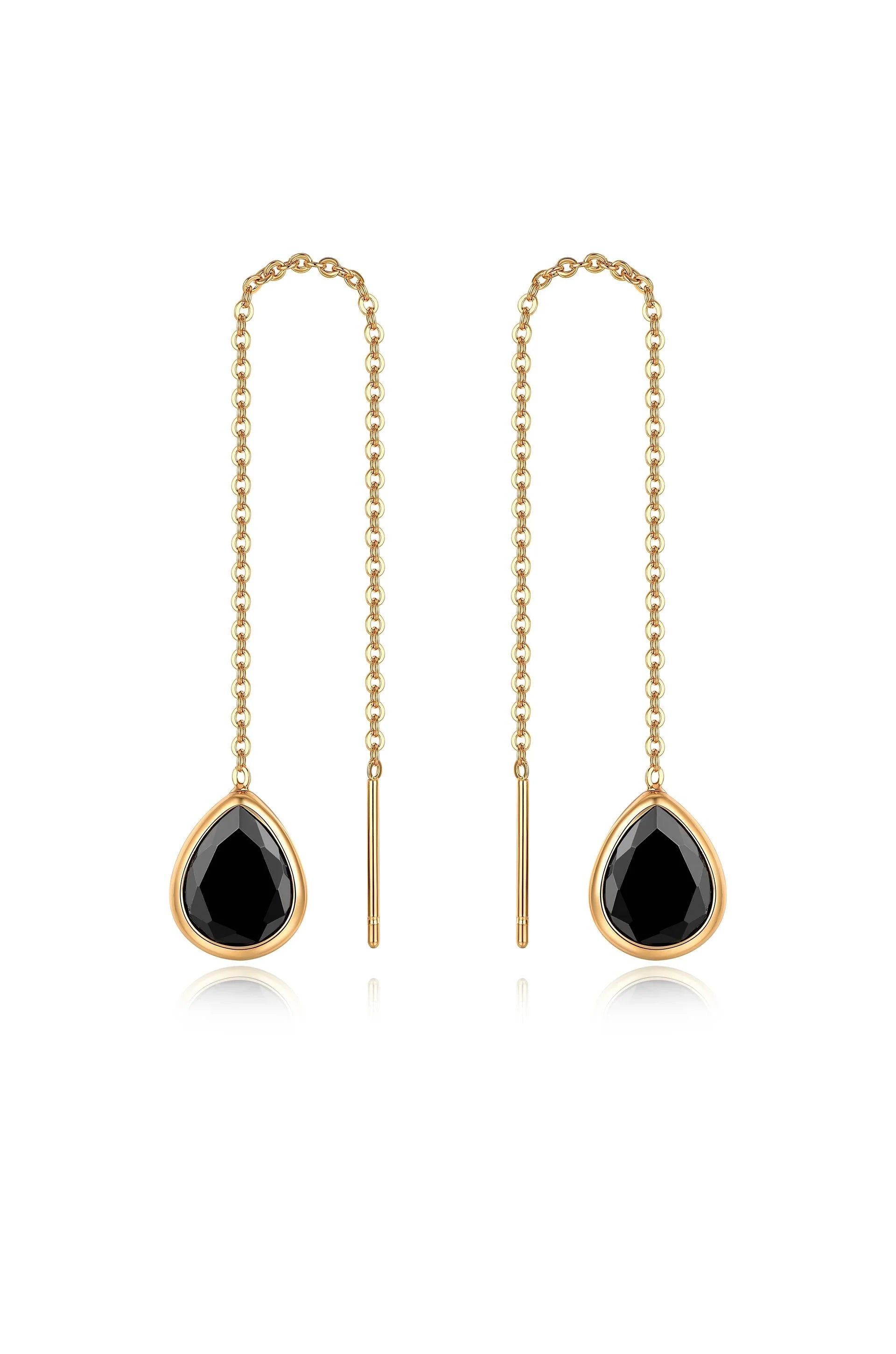 Barely There Chain and Crystal Dangle Earrings