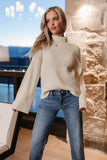 Paige Mock Neck Sweater in Cream FINAL SALE