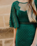 Reyna Dress Emerald