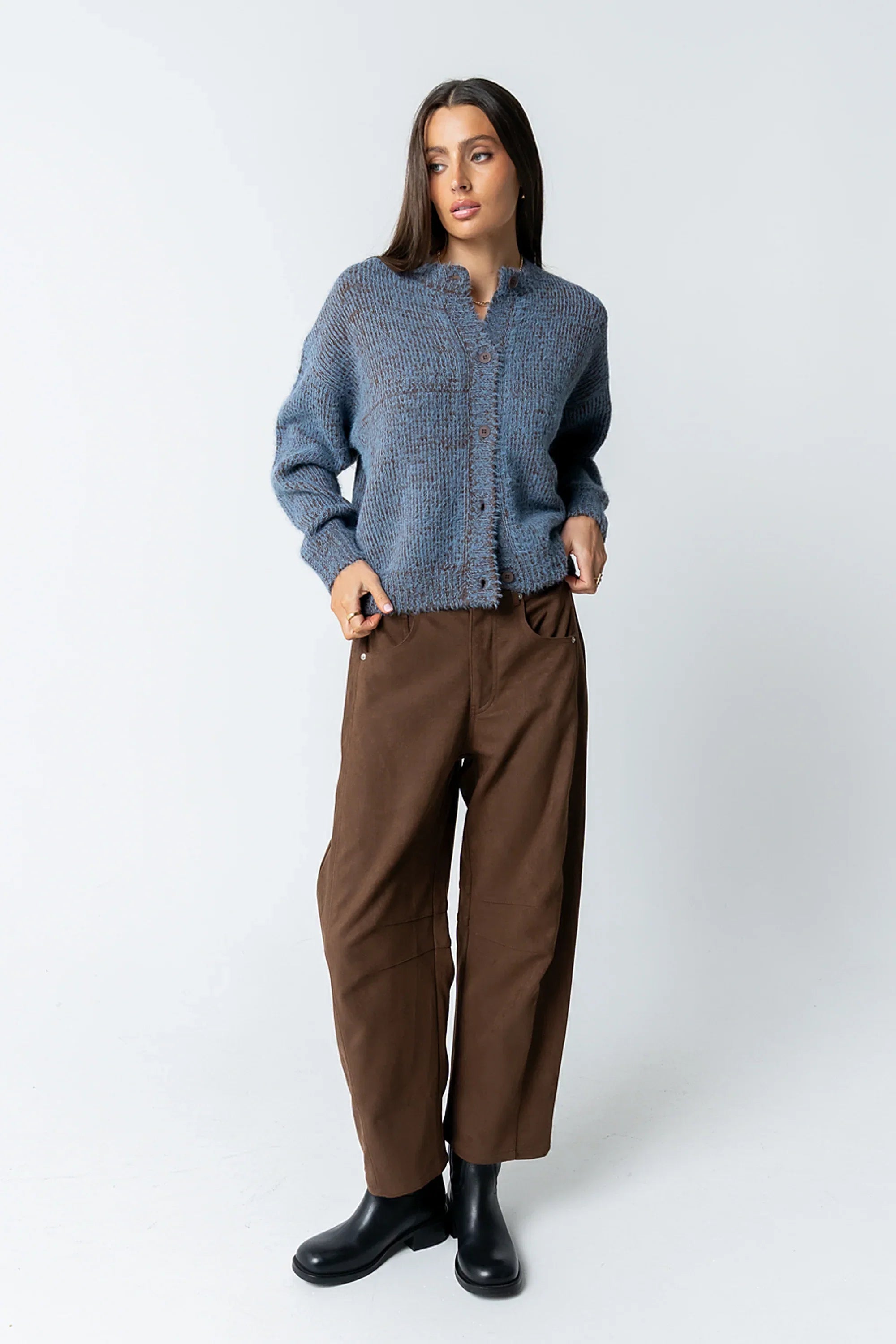 Russel Oversized Sweater in Brown