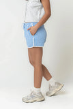 Maia Gingham Shorts in Blue