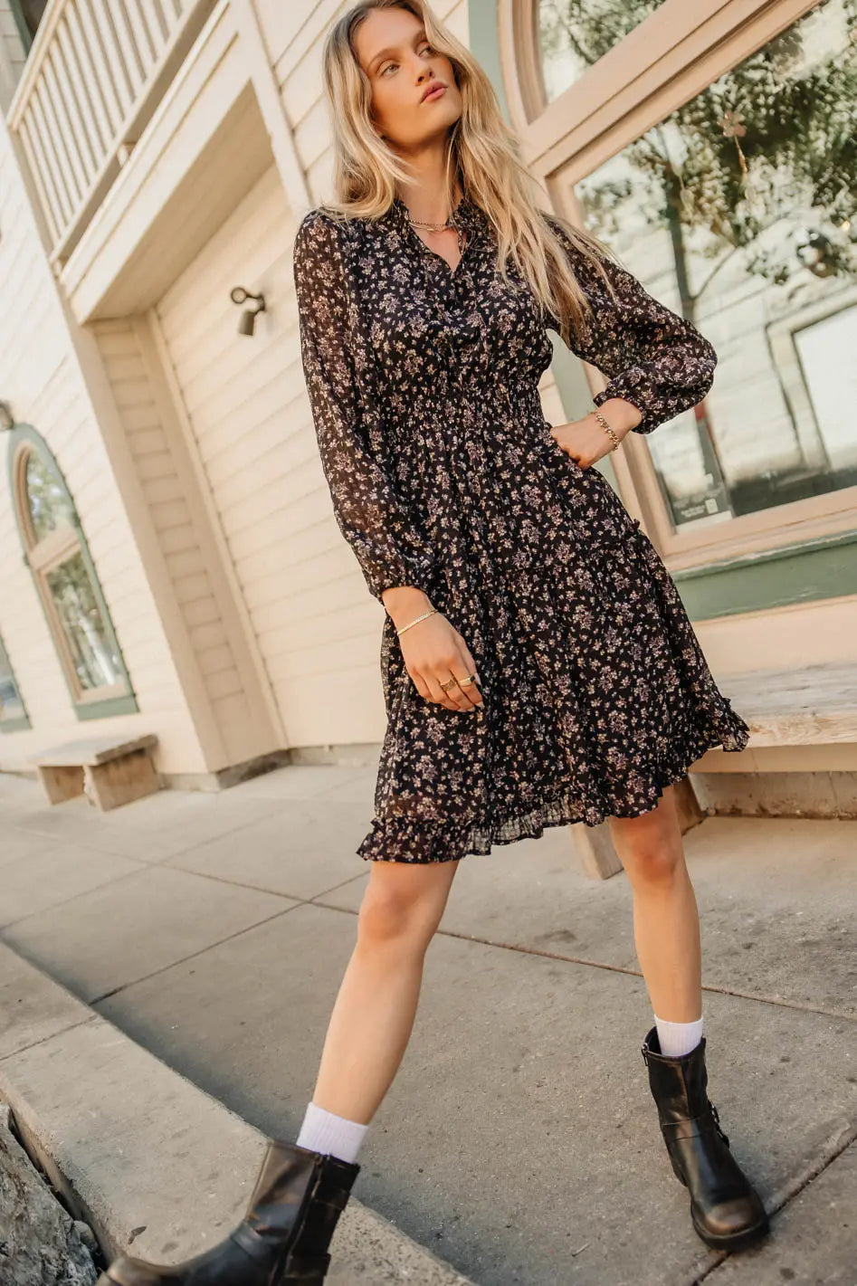 Layne Ruffled Floral Dress FINAL SALE