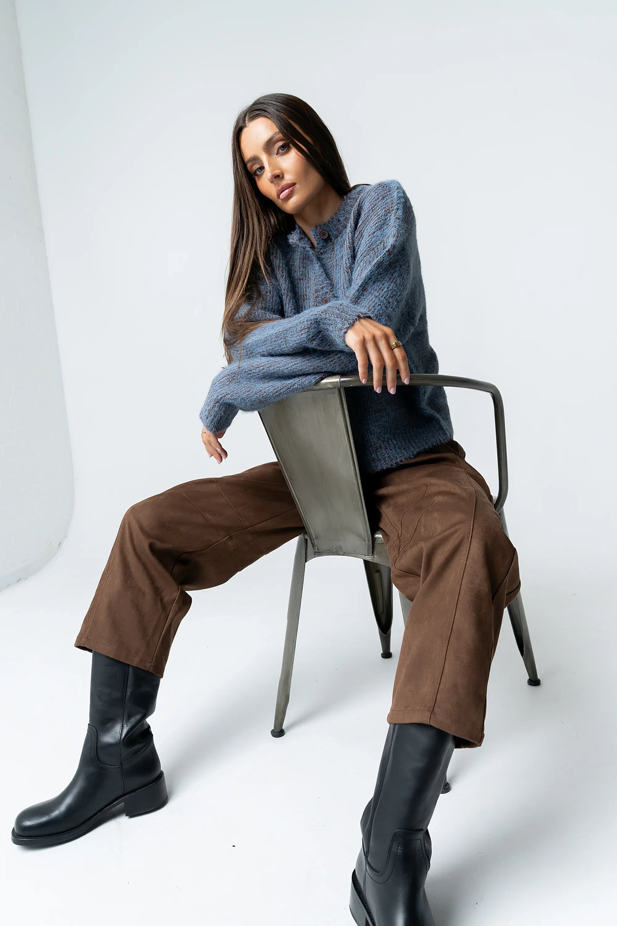 Russel Oversized Sweater in Brown