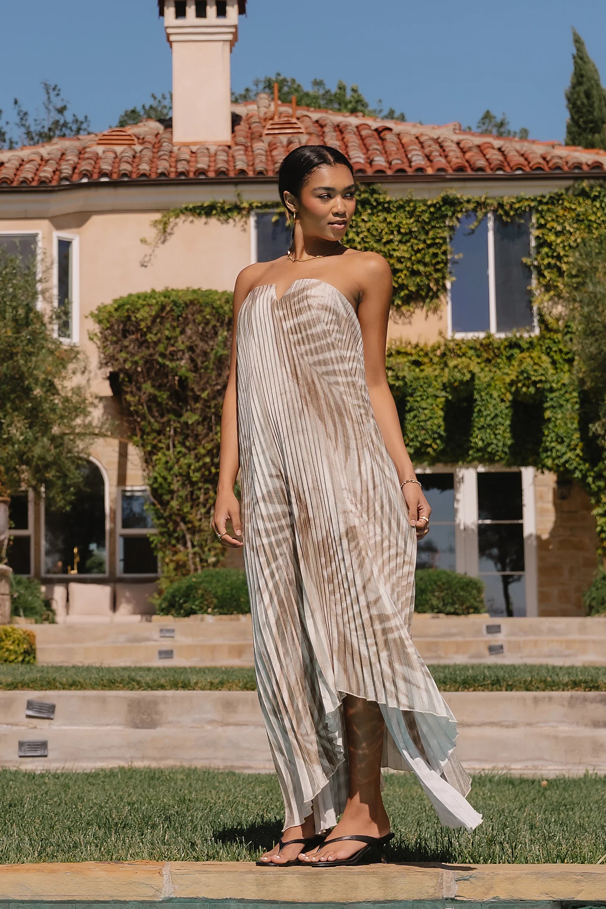 Brandie Accordion Maxi Dress