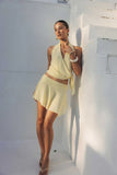 Malani Asymmetrical Mini Skirt