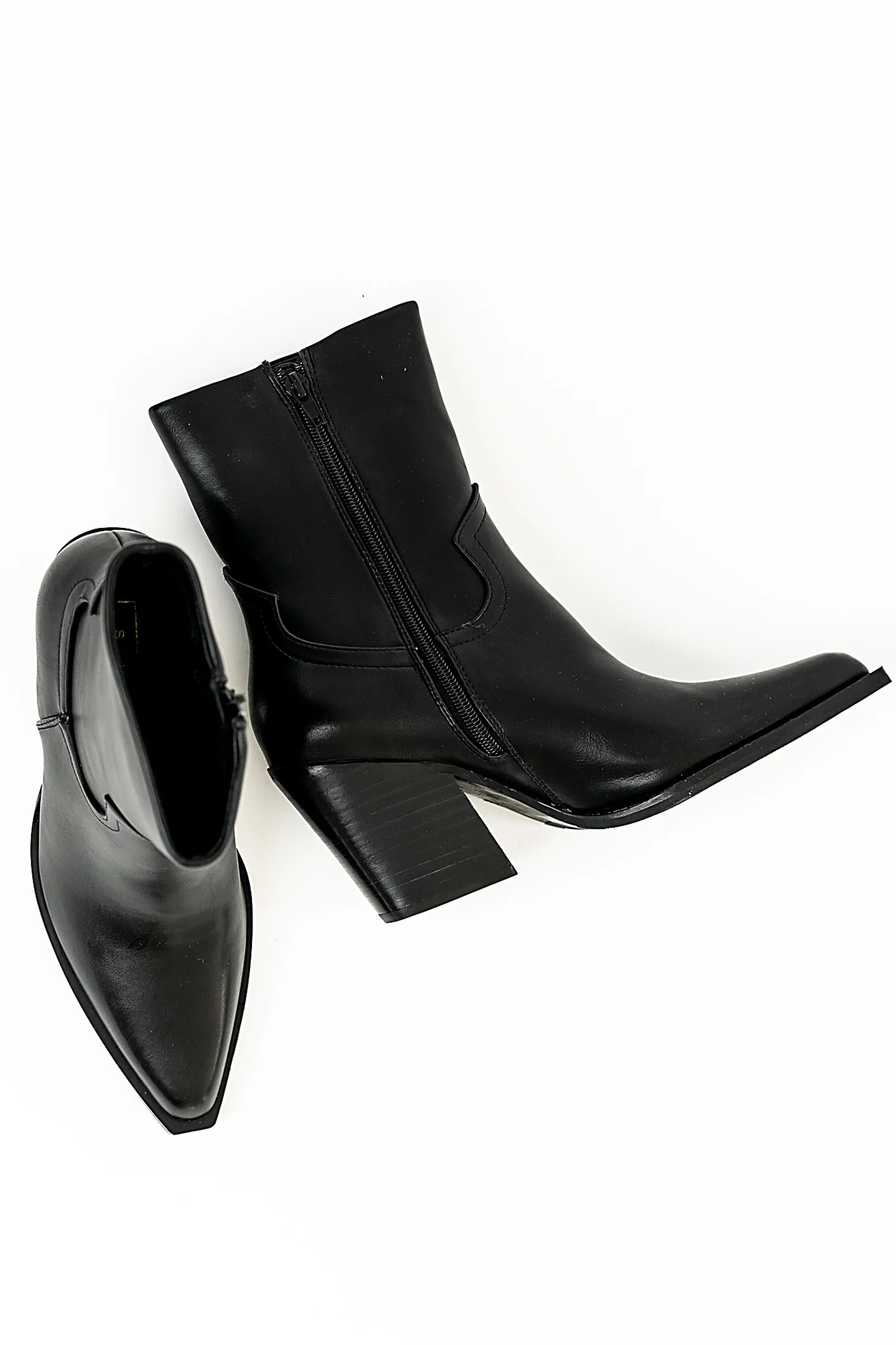 Victoria Angled Heel Boots