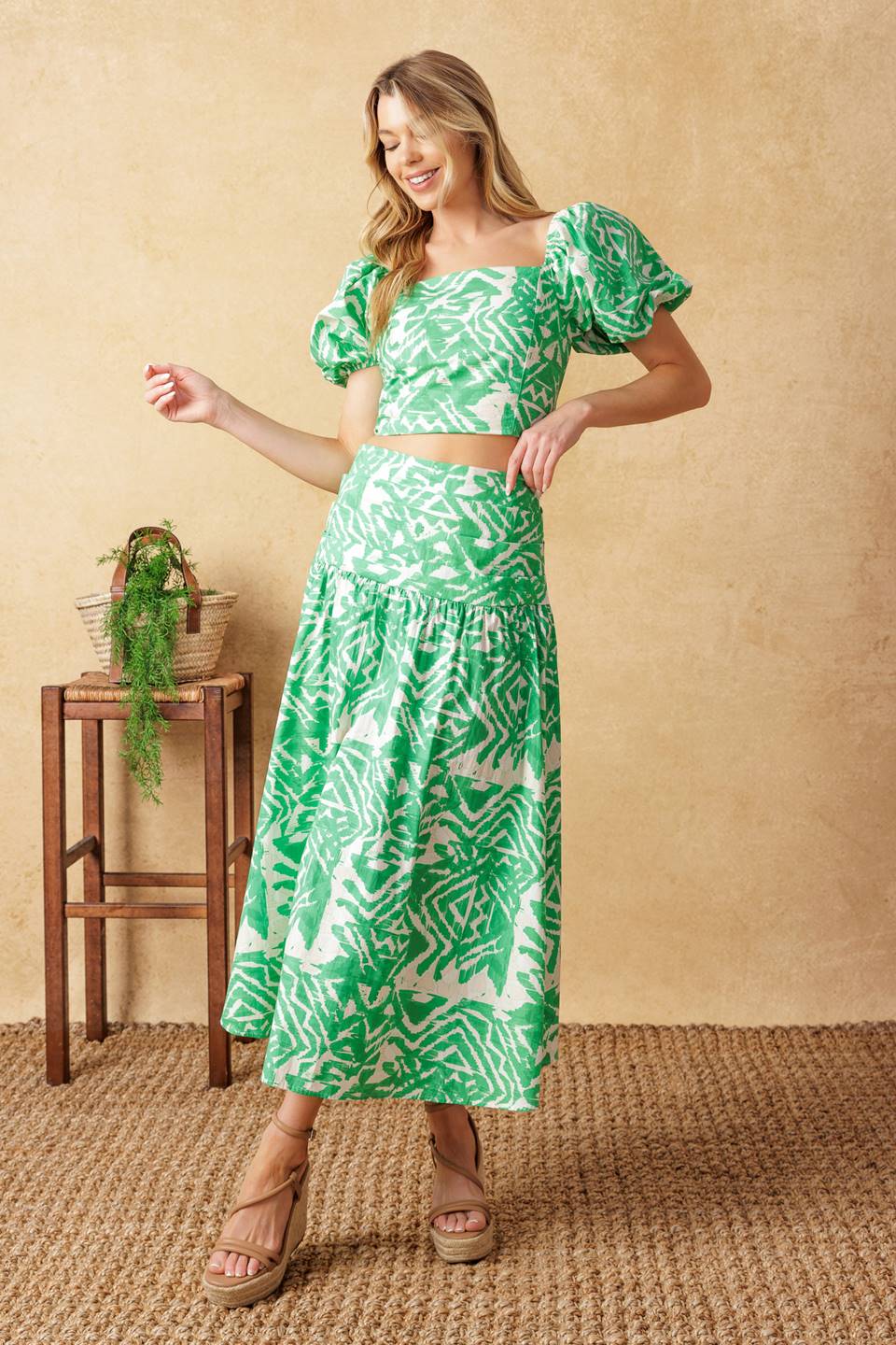 DESTINED FOR MORE CROP TOP SKIRT SET FINAL SALE
