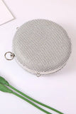 Silver Exquisite Round Party Handbag