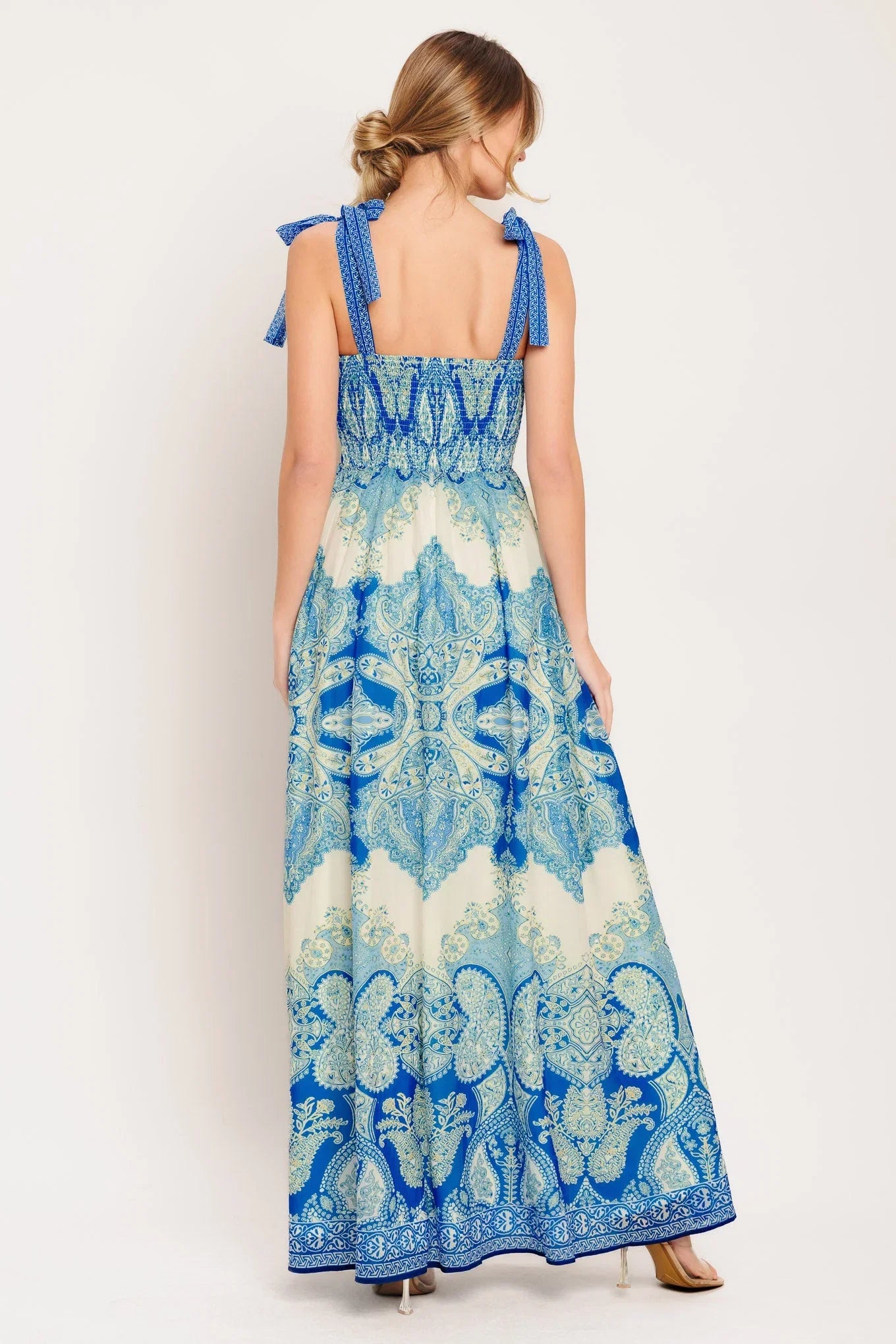 OCEAN TAPESTRY MAXI DRESS