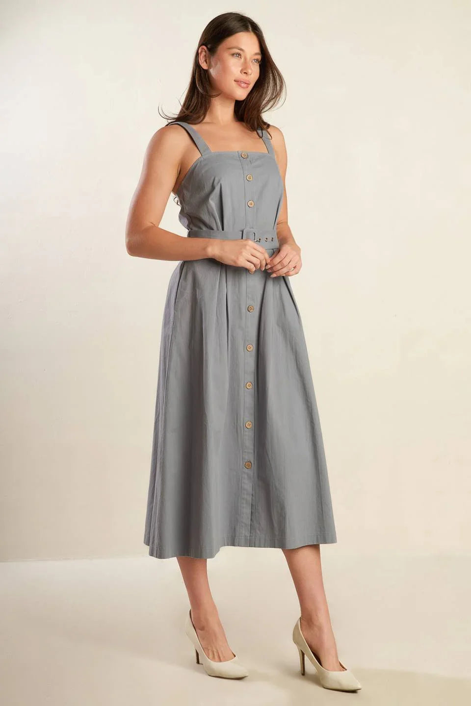 CALIFORNIA DREAMING BUTTON DOWN DRESS FINAL SALE