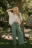 Tatum Woven Pants in Green FINAL SALE