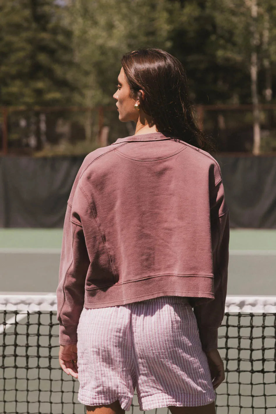 Aarti Sweatshirt in Burgundy FINAL SALE