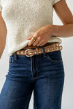 Lilah Studded Belt in Camel