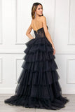 Tennessee Gown Tiered Lace Corset Ball Gown