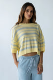 Katelyn Cropped Sweater Tee