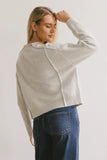 Leander Knit Sweater in Grey FINAL SALE