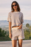 Maizey Scalloped Knit Shorts