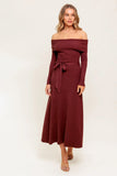 RUSTIC RETREAT BROWN SWEATER DRESS FINAL SALE