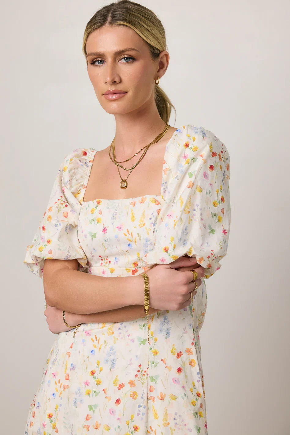 Claire Floral Midi Dress FINAL SALE