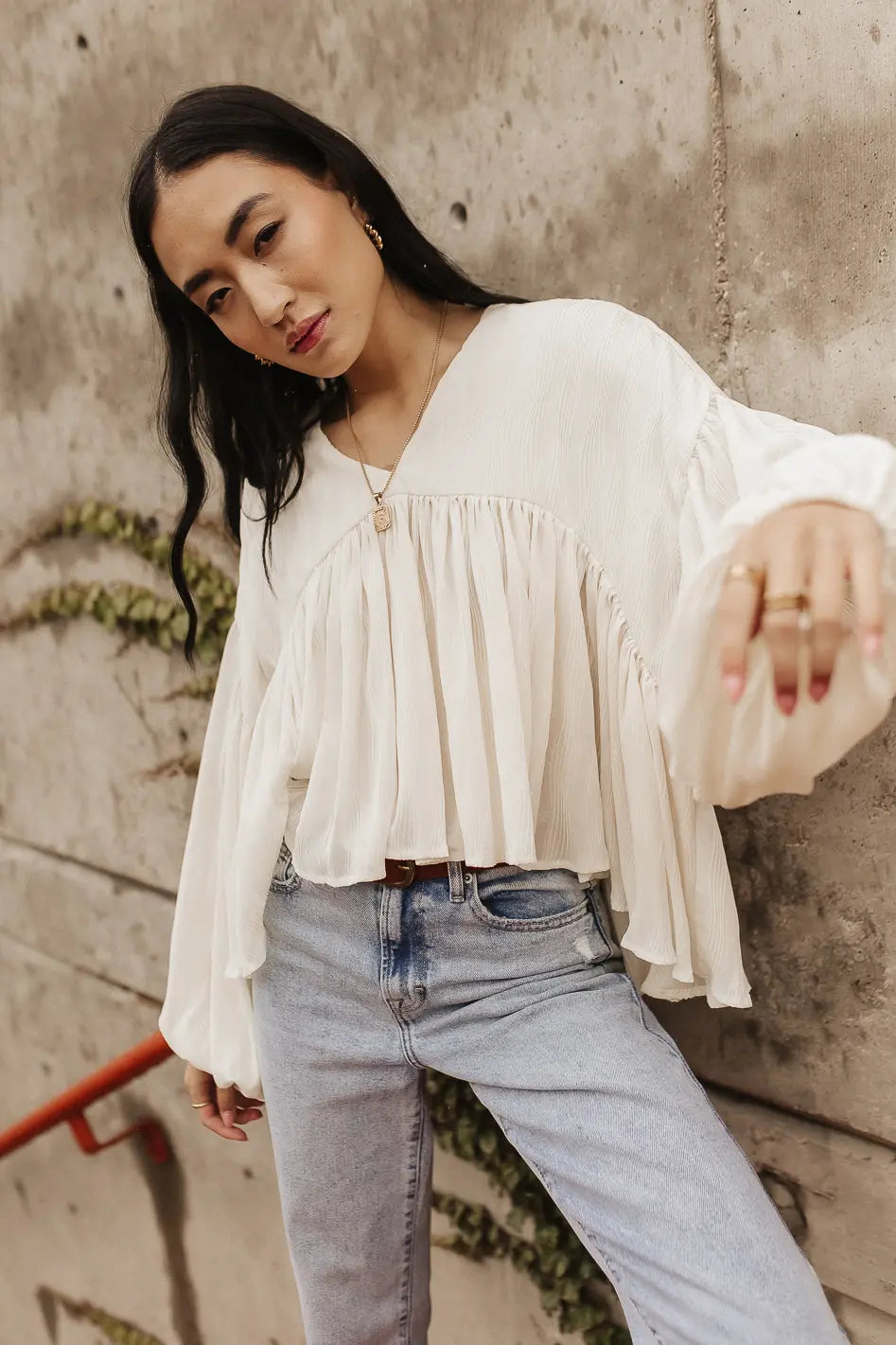 Bailey Textured Blouse FINAL SALE