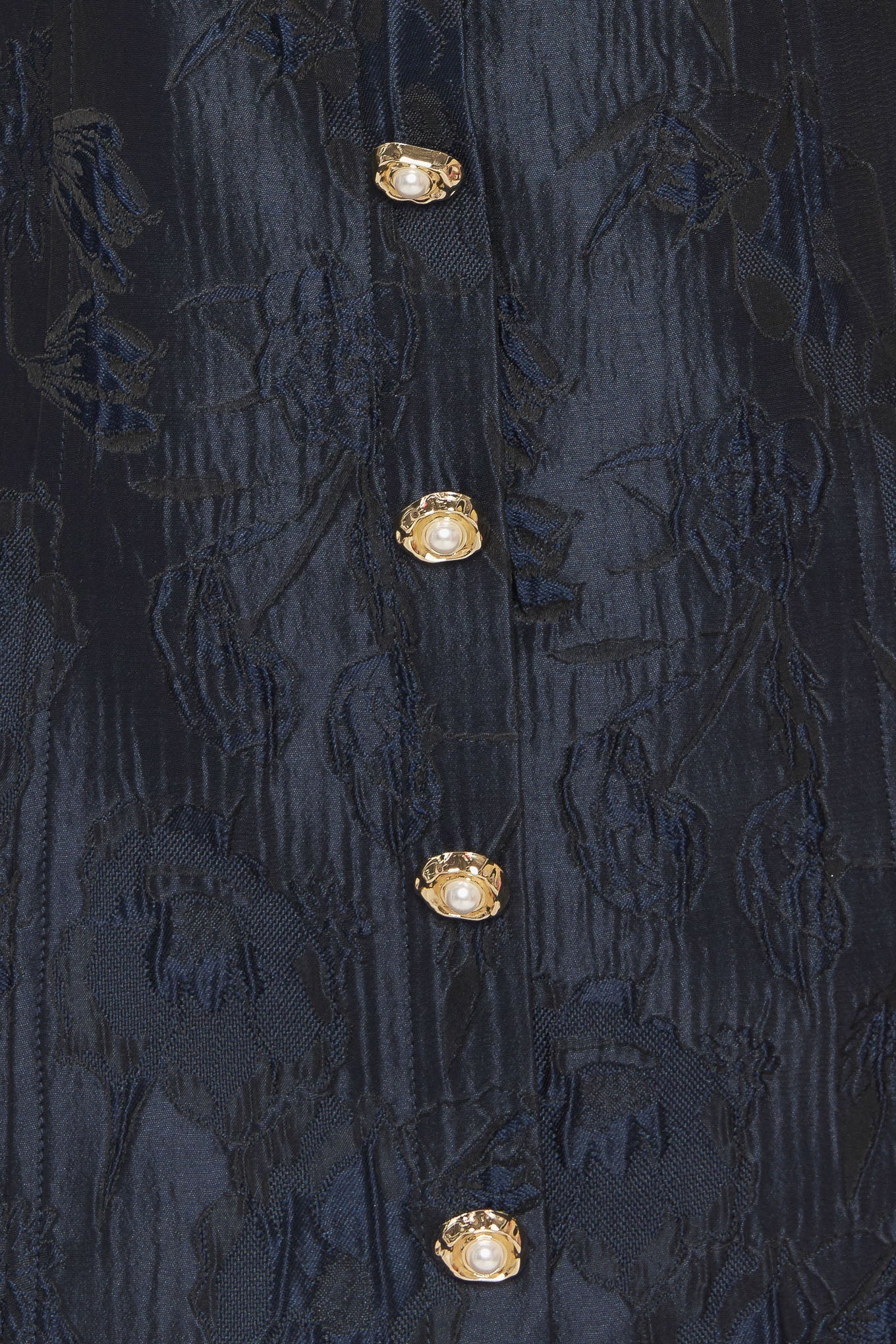 GOLDEN MOON NAVY PUFF SLEEVE MINI DRESS