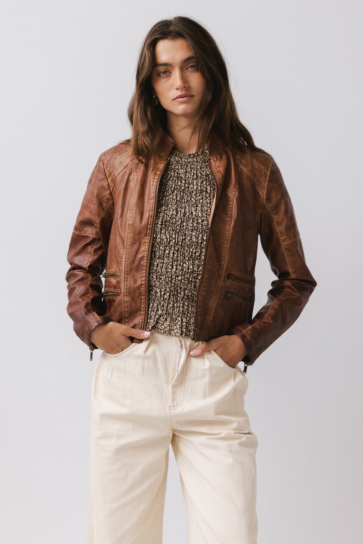 Kace Vegan Leather Jacket