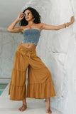 Asha Tiered Pants in Camel