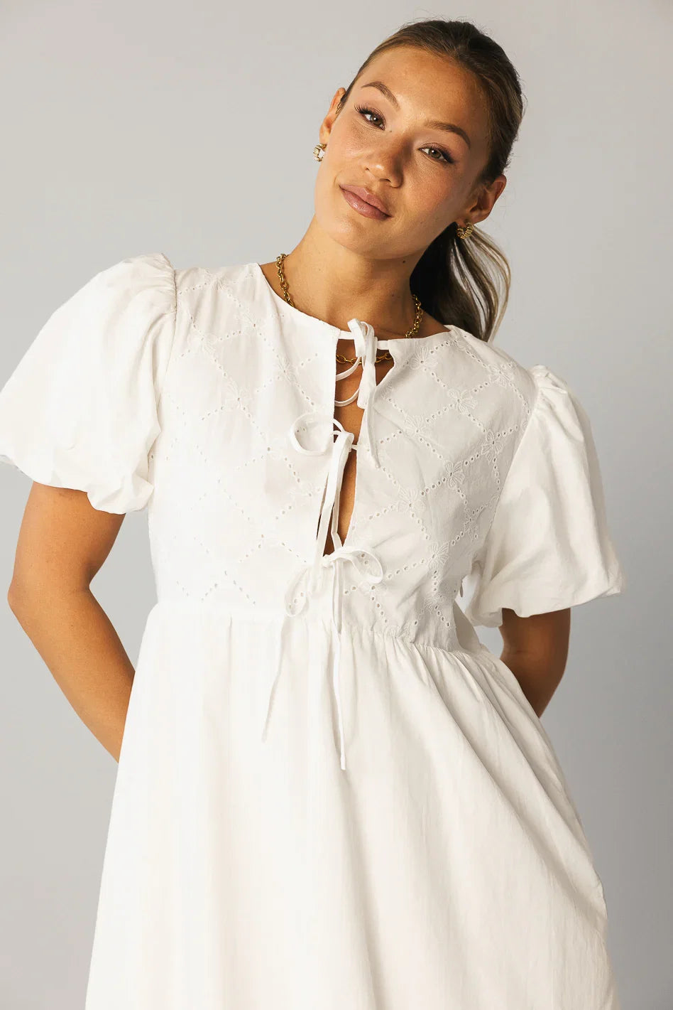 Penn Bow Mini Dress FINAL SALE