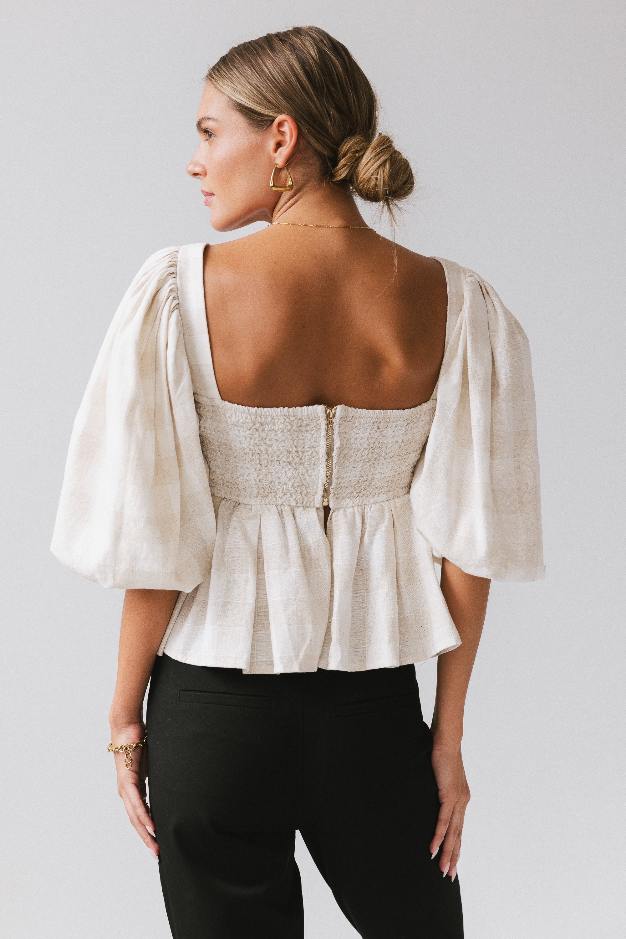 Finley Gingham Blouse