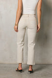 Nyla Straight Leg Jeans in Beige FINAL SALE