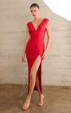 ROMI STRETCH JERSEY MAXI DRESS