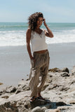 Colleen Striped Baggy Pants in Khaki