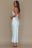 Elsa Halter Maxi Dress Ice Blue