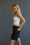 Levis 501 Mid Thigh Shorts Lunar Black