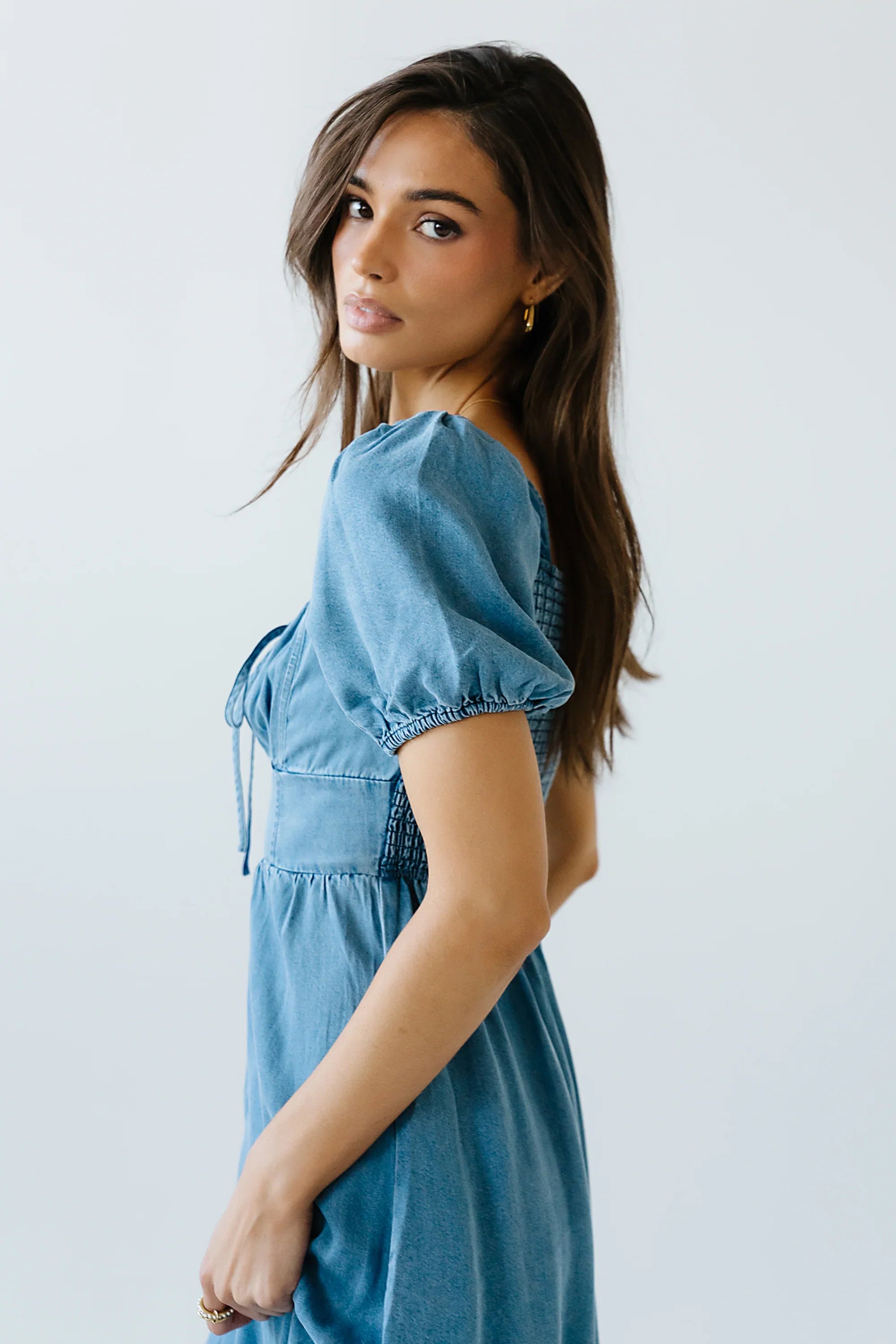 Candice Denim Midi Dress FINAL SALE