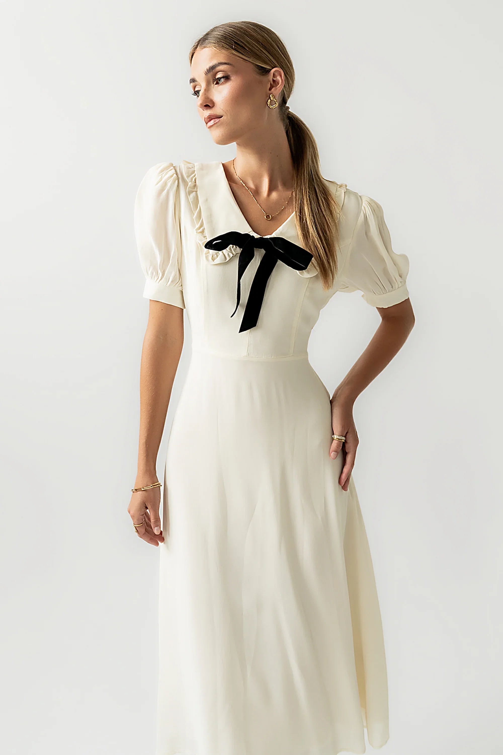 Maren Collared Midi Dress