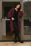 Marlee Long Cardigan in Purple FINAL SALE