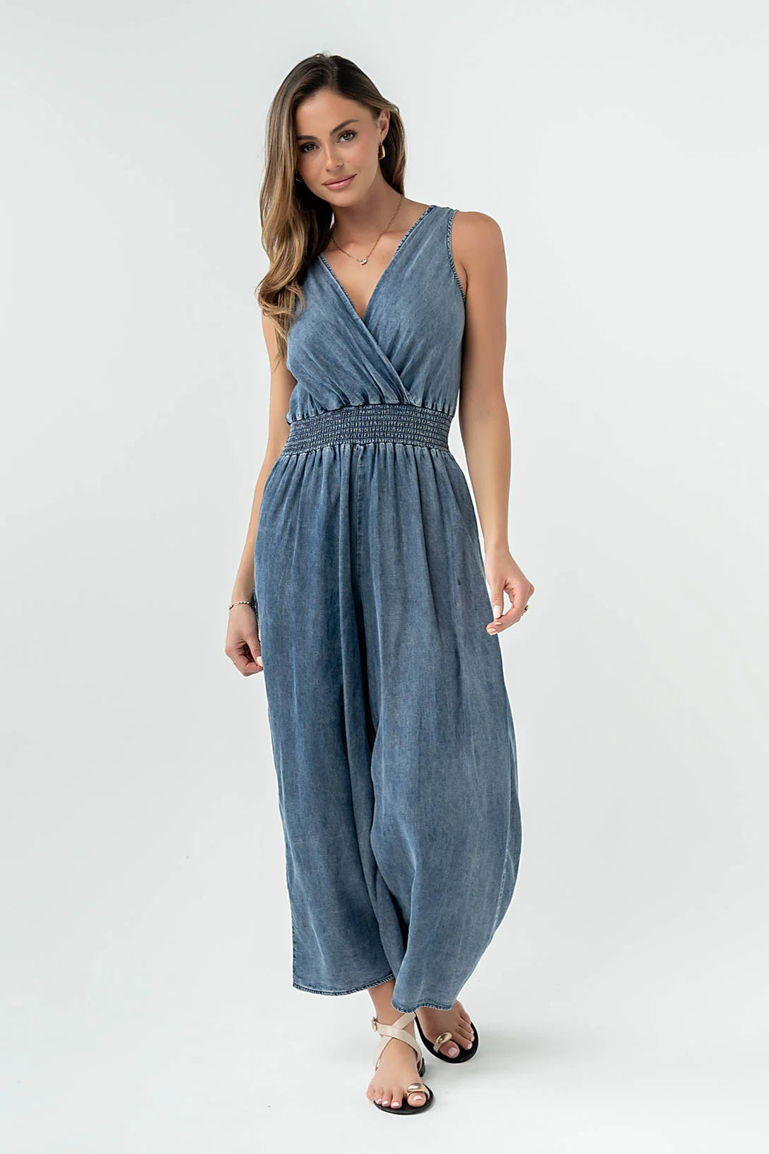 Kasie Smocked Jumpsuit