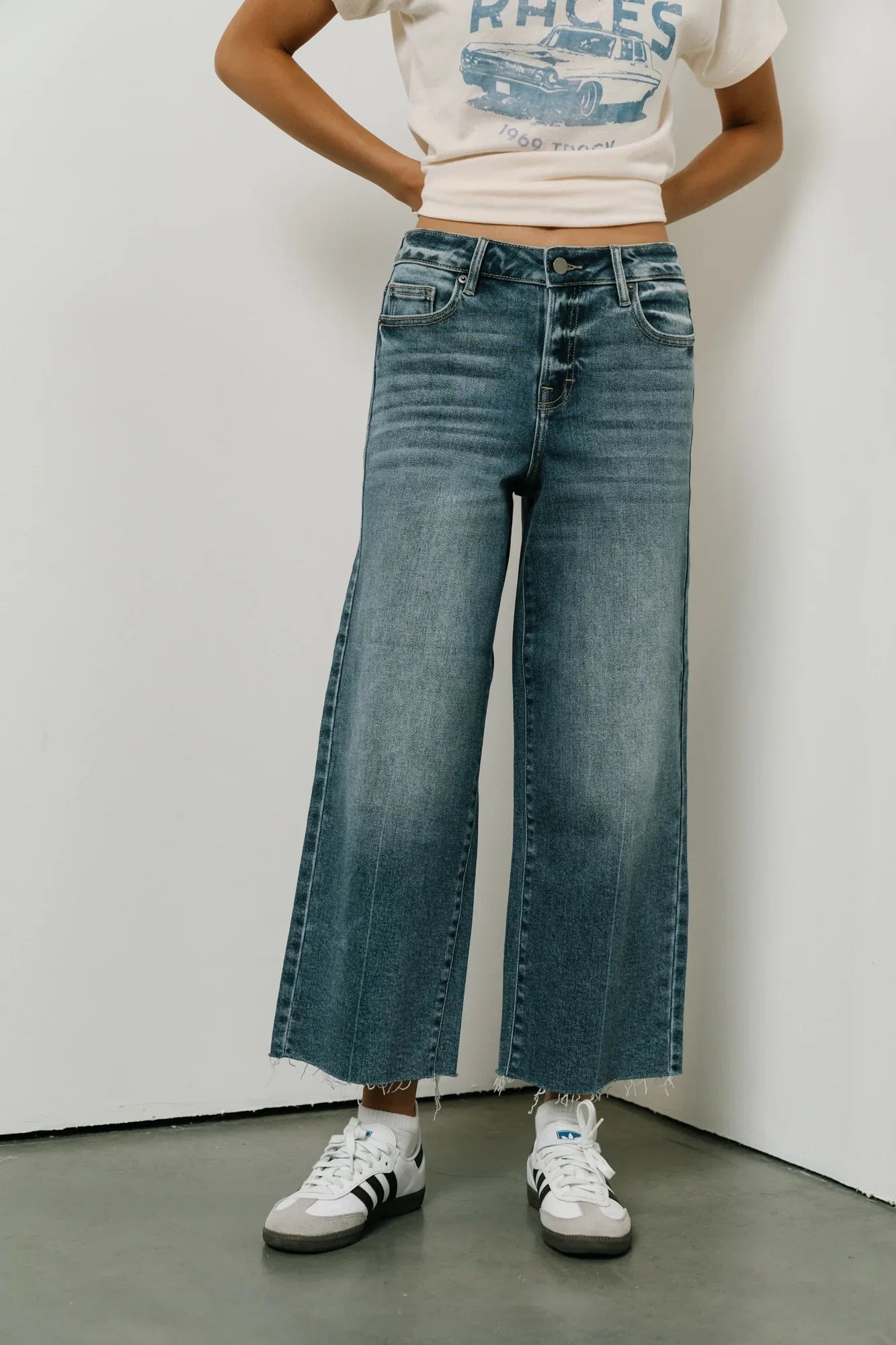 Colette Wide Leg Jeans in Medium Wash FINAL SALE